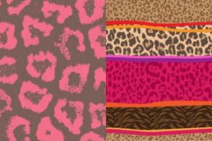 animal print rosado